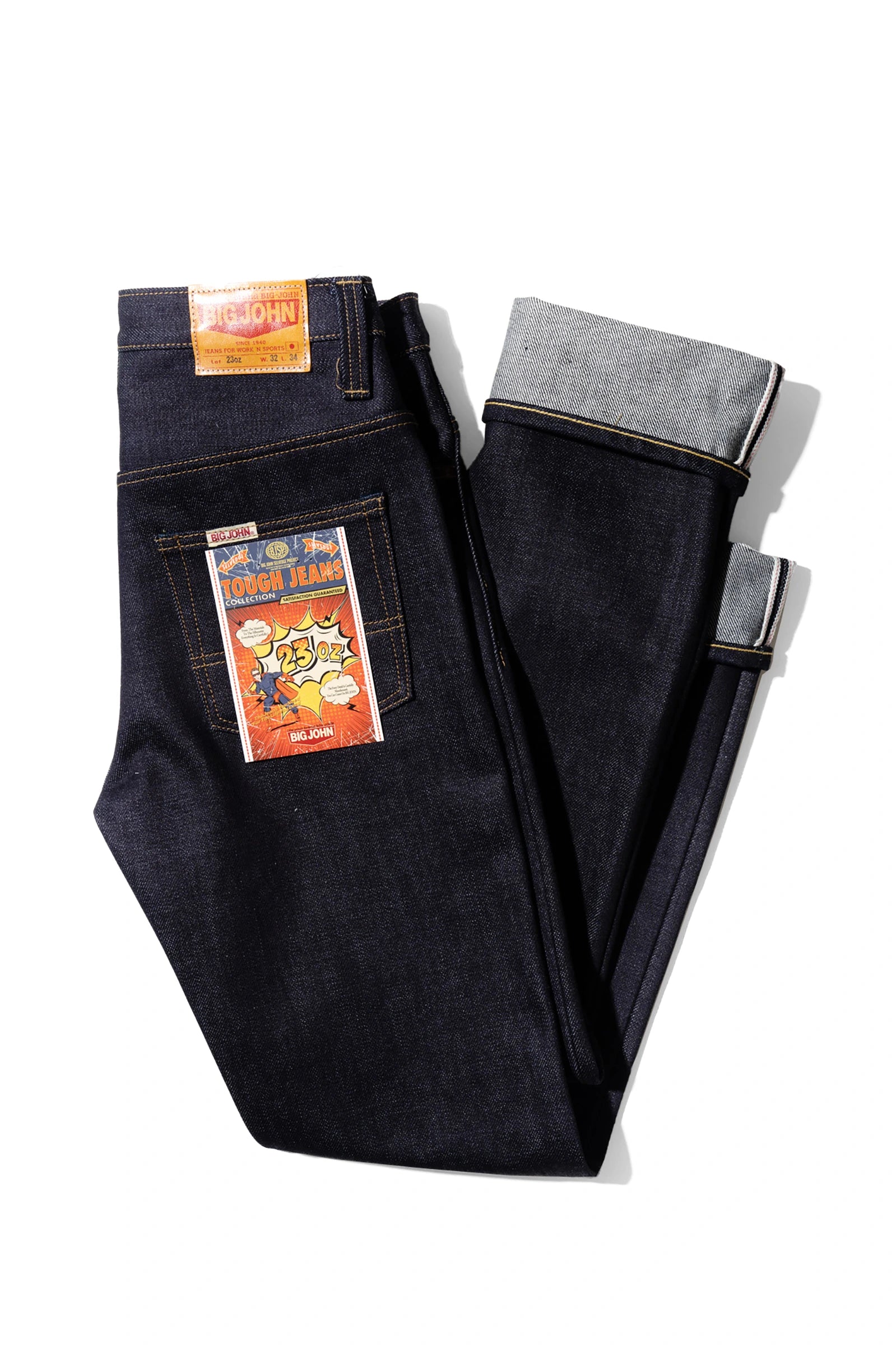 BIG JOHN M104G Raw Denim 23oz Straight